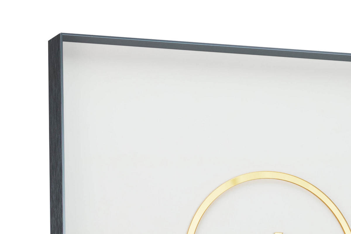 WANDBILD Gold 40/60 cm - Goldfarben/Schwarz, Glas (1.43/60cm) - KUNSTLOFT