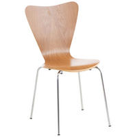 BESUCHERSTUHL Holz eiche - Eichefarben, Holz/Metall (45/85/49cm) - CLP