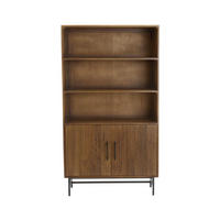 SCHRANK Dubaku Braun 100/40/180 cm - Braun, Holz (40/180/100cm) - Light & Living