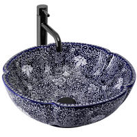 AUFSATZWASCHBECKEN Rea Sevilla - Blau, Keramik (42.5/15/42.5cm) - REA