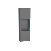 HÄNGESCHRANK Graphitgrau 40/126/29 - Grau, Holzwerkstoff (40/126/29cm) - RAUMHIRSCH FURNITURE