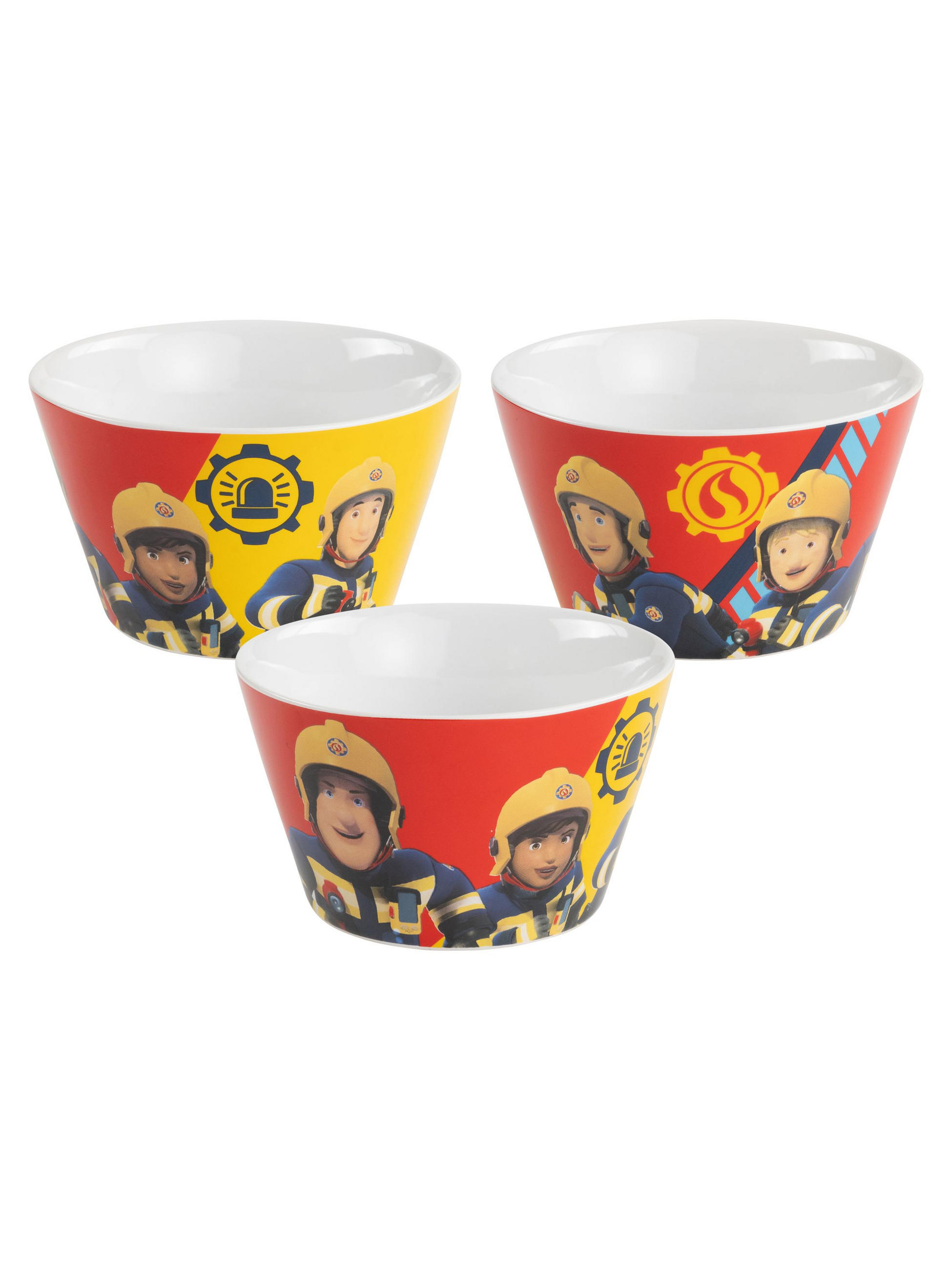 MÜSLISCHALE Feuerwehrman Sam Rainbow Mehrfarbig 500 ml - Multicolor, Keramik (14cm) - Chiemsee