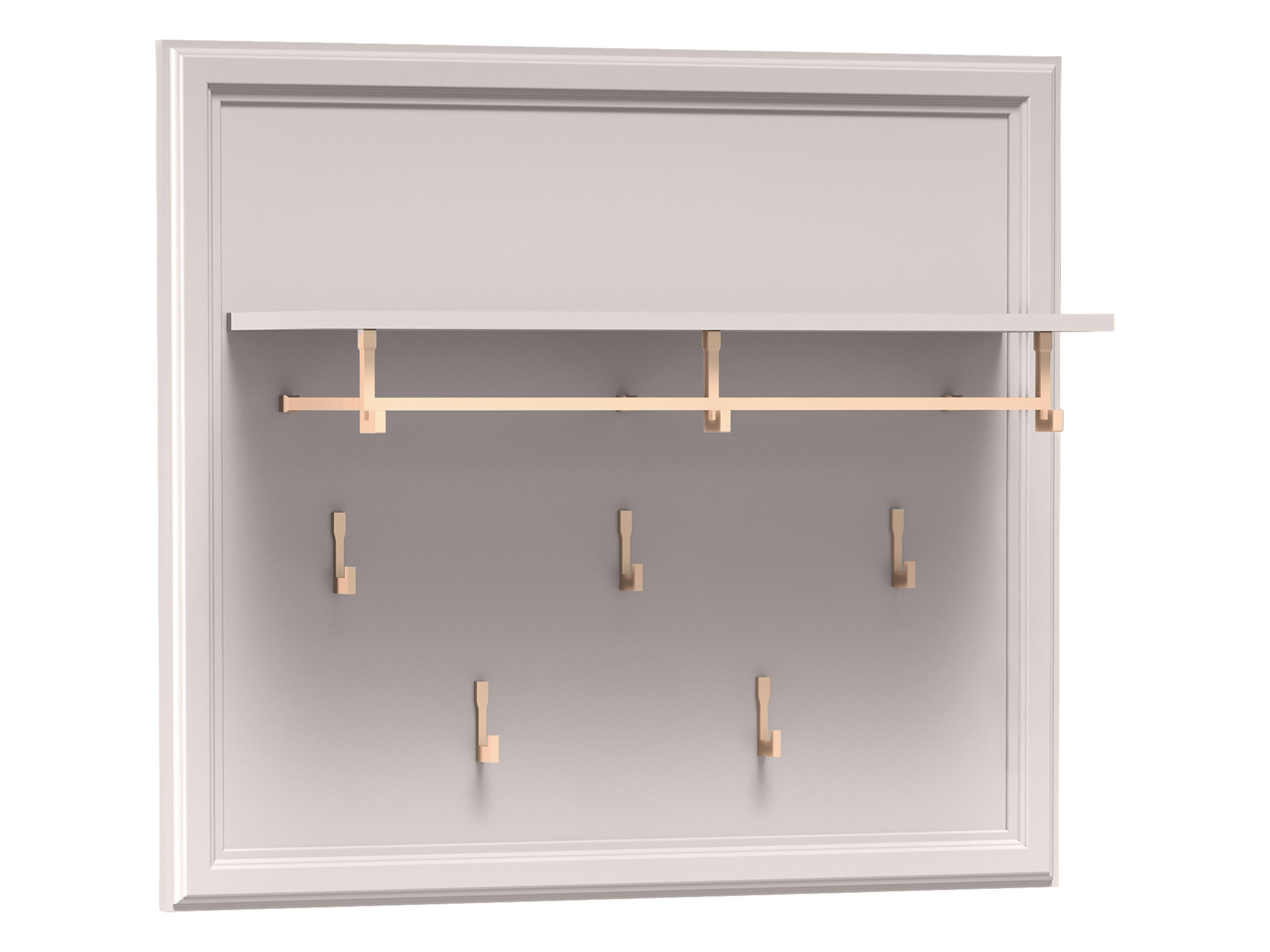 KLEIDERHAKENBRETTER Windsor W-22 - Kaschmir, Holzwerkstoff (100/92/25cm) - MIRJAN24