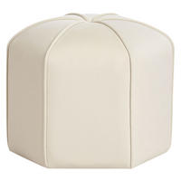 POUF Hellbeige Wishek - Beige, Textil (45/42/45cm) - Beliani