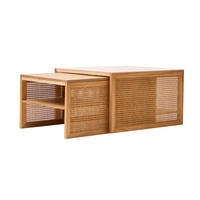 COUCHTISCH (2er Set) Rechteckig Braun 50 x 39 x 36 cm / 70 x 60 x 40 cm - Braun, Holz (60/70/40cm) - Nordlys