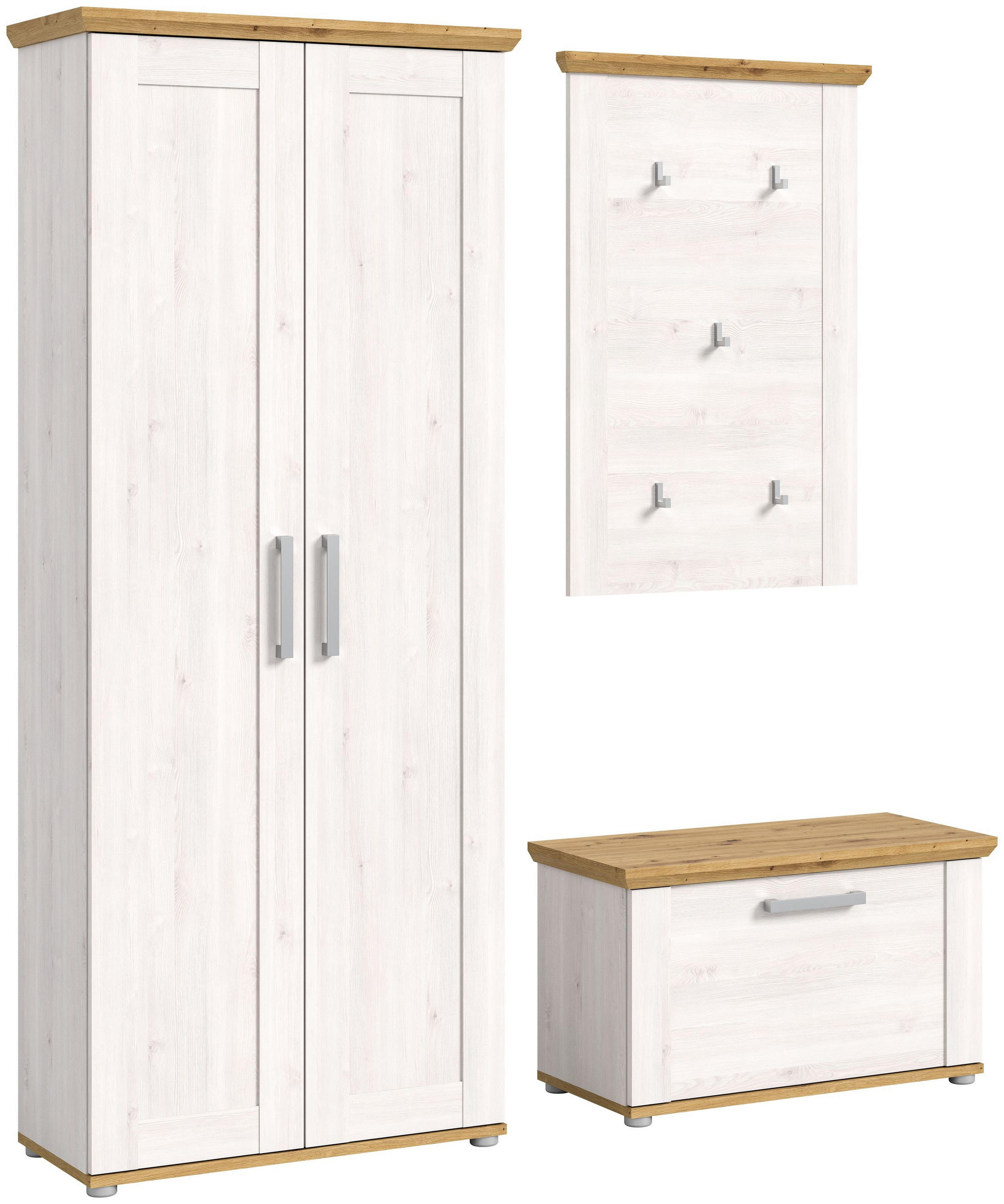 Homes & Jones Garderobe Lärche 171x194x37 cm