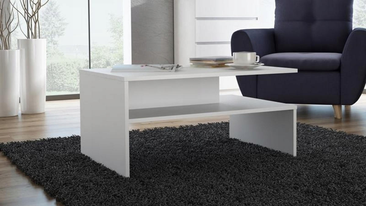 COUCHTISCH OLA Weiß 100/48/50 cm - Weiß, Holzwerkstoff (48/100/50cm) - Matkam Möbel