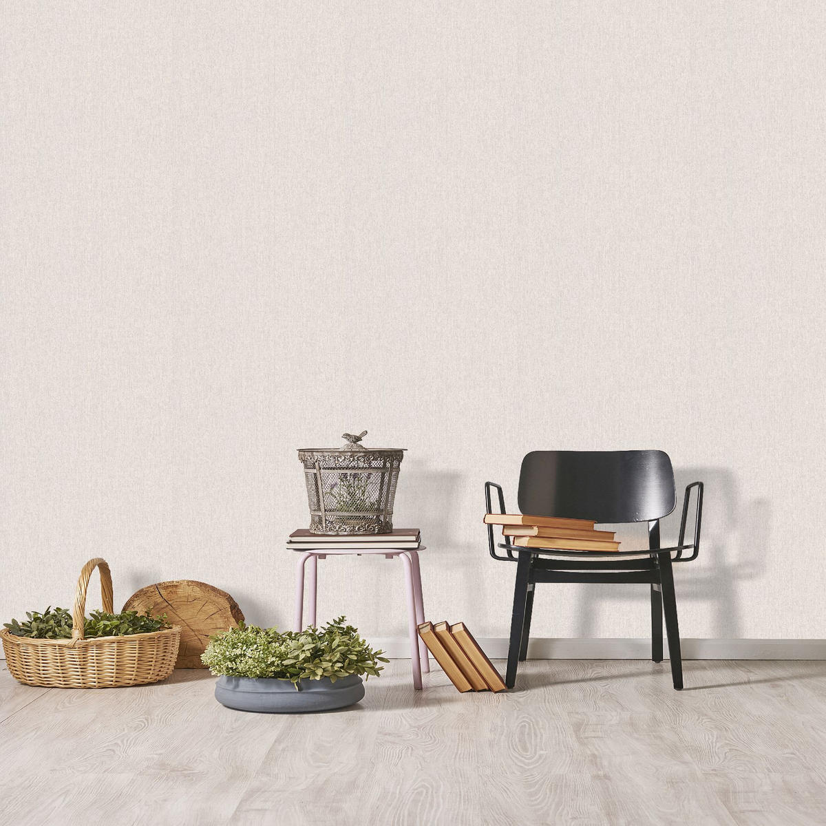 VLIESTAPETE Calico Uni 1005x52cm - Grau, Papier/Kunststoff (52/1000cm) - Superfresco Easy