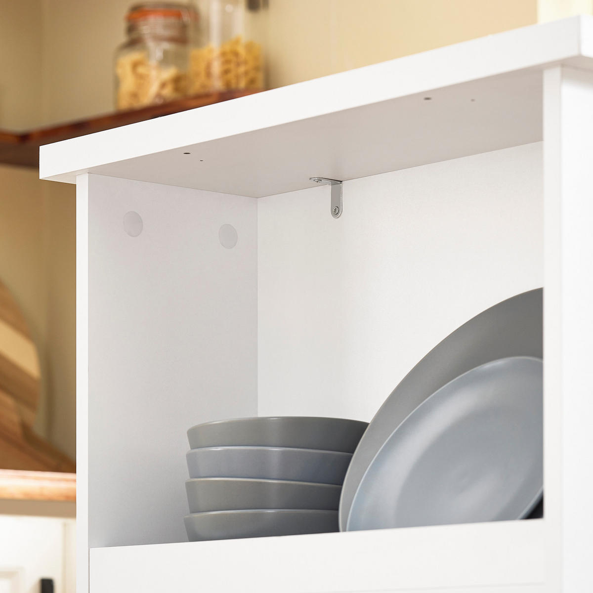 BARTISCH Weiß - Weiß, Holzwerkstoff (57/112/106cm) - SoBuy