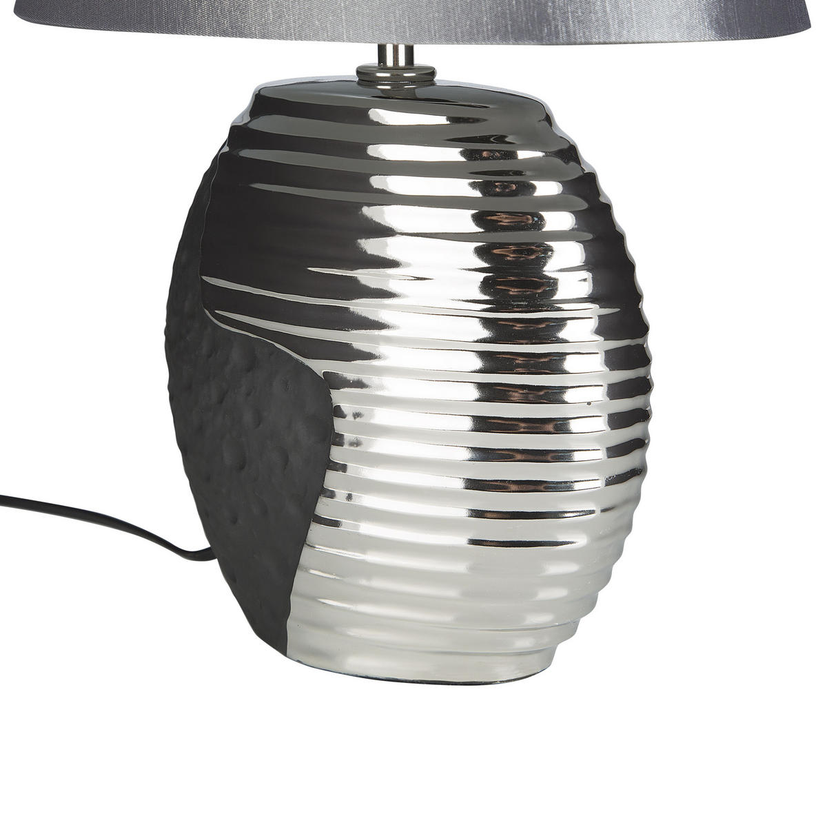 TISCHLAMPE Esla 30/30/41 cm - Schwarz, Keramik (30/30/41cm) - Beliani