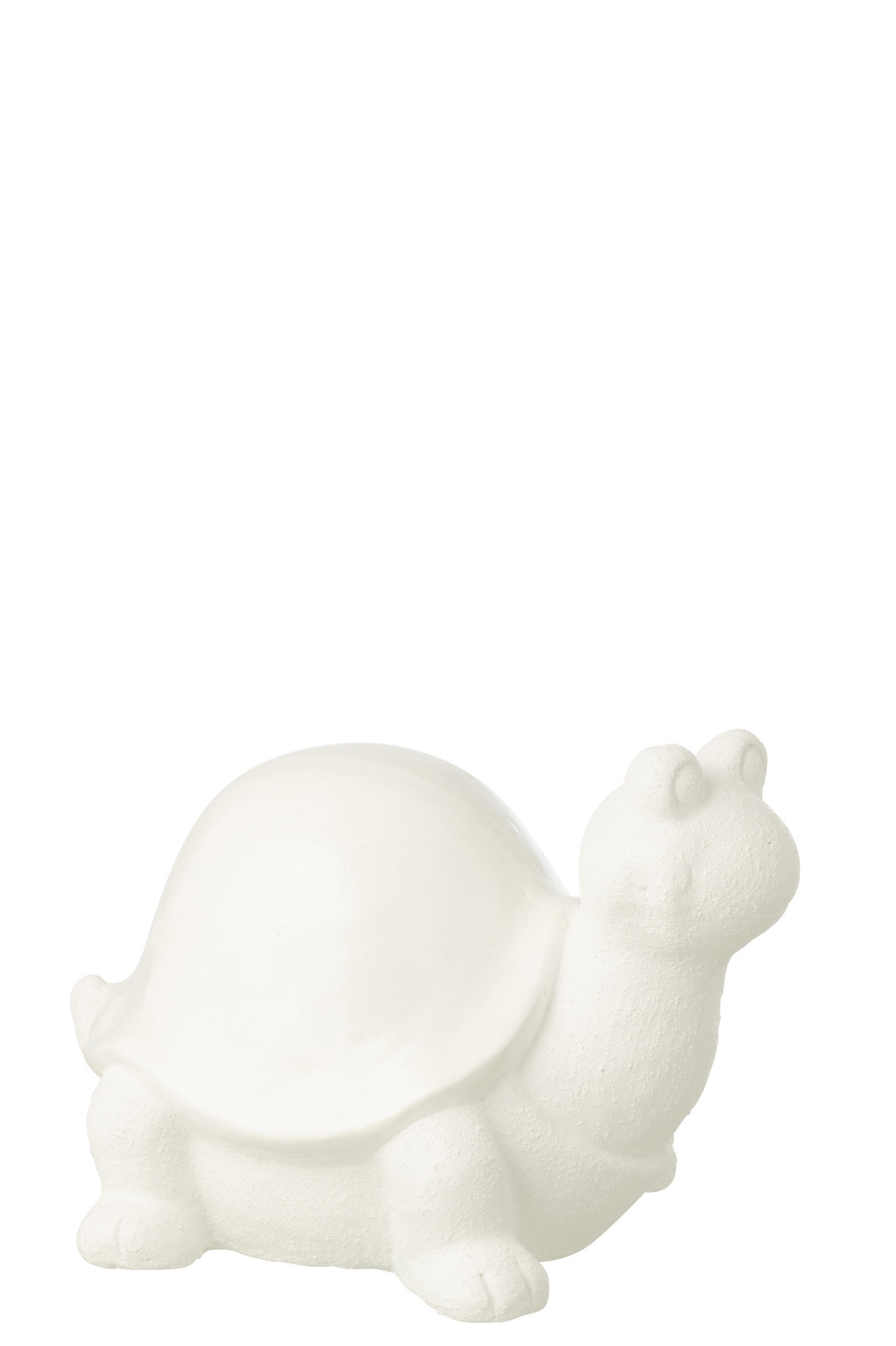DEKOOBJEKT SCHILDKRÖTE AUßENBEREICH Weiß - Weiß, Glas/Naturmaterialien (27/25.5/37cm) - J-Line