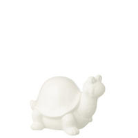 DEKOOBJEKT SCHILDKRÖTE AUßENBEREICH Weiß - Weiß, Glas/Naturmaterialien (27/25.5/37cm) - J-Line