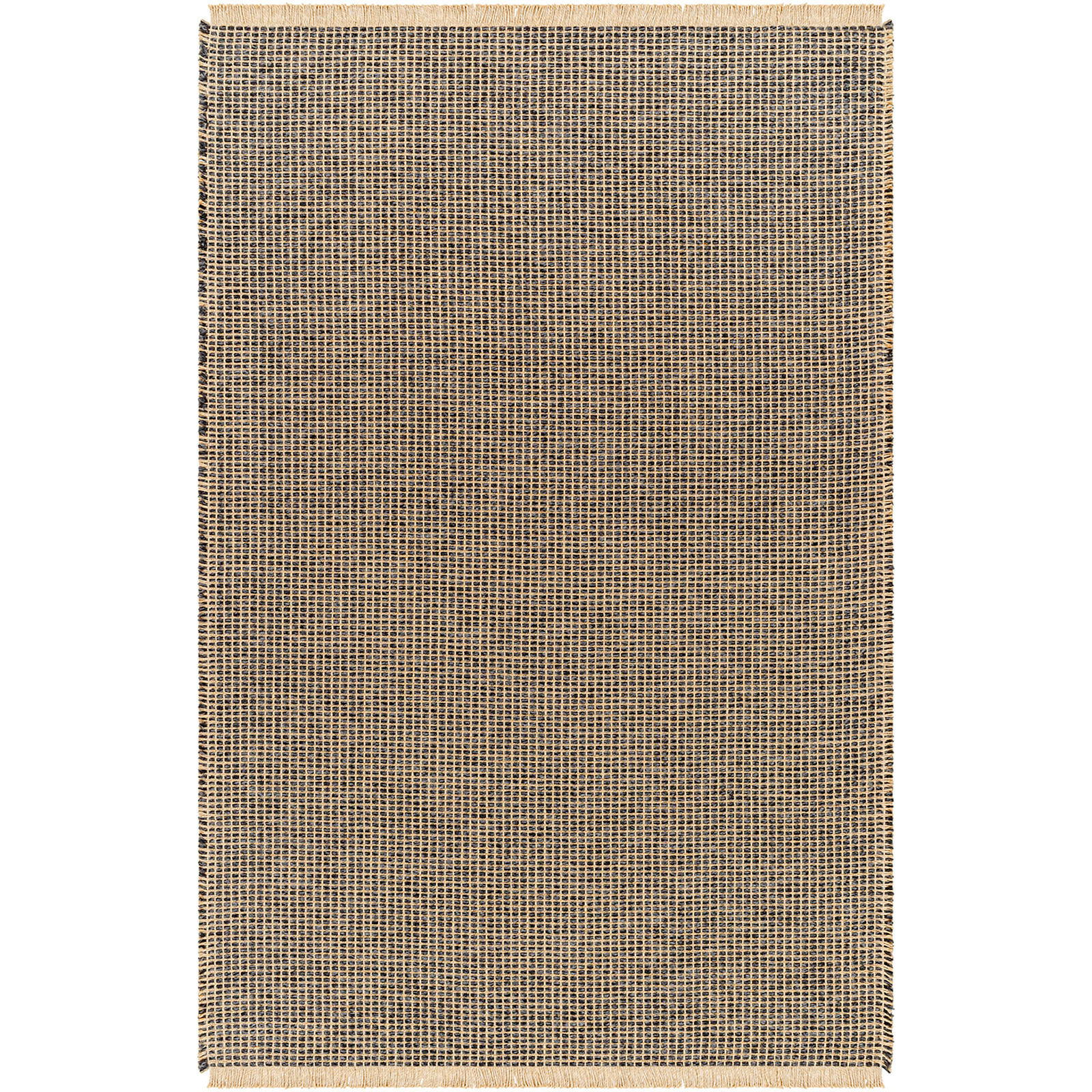 JUTETEPPICH 120x170 cm Braun - Schwarz/Braun, Naturmaterialien/Textil (120/170cm) - LIVABLISS