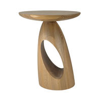 BEISTELLTISCH Island, Ovaler Tischplatte, Buche - lackiert, Naturfarben - Buchefarben, Holz (32/32/40cm) - Kayani