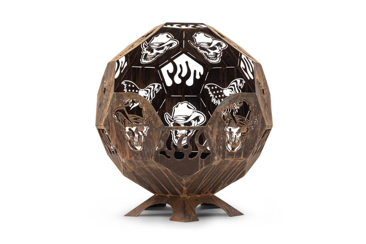 FEUERSTELLE LUNA große Feuerschale Corten 100 x 100 x 110 cm 75 kg aus Cortenstahl - Kupferfarben, Metall (100/110/100cm) - The Favilla