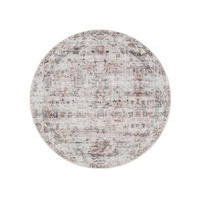 PRATELNÝ koberec George Krémová/Taupe ø 120 cm - krémová/šedohnědá, plast/umělá hmota (120/120cm) - benuta