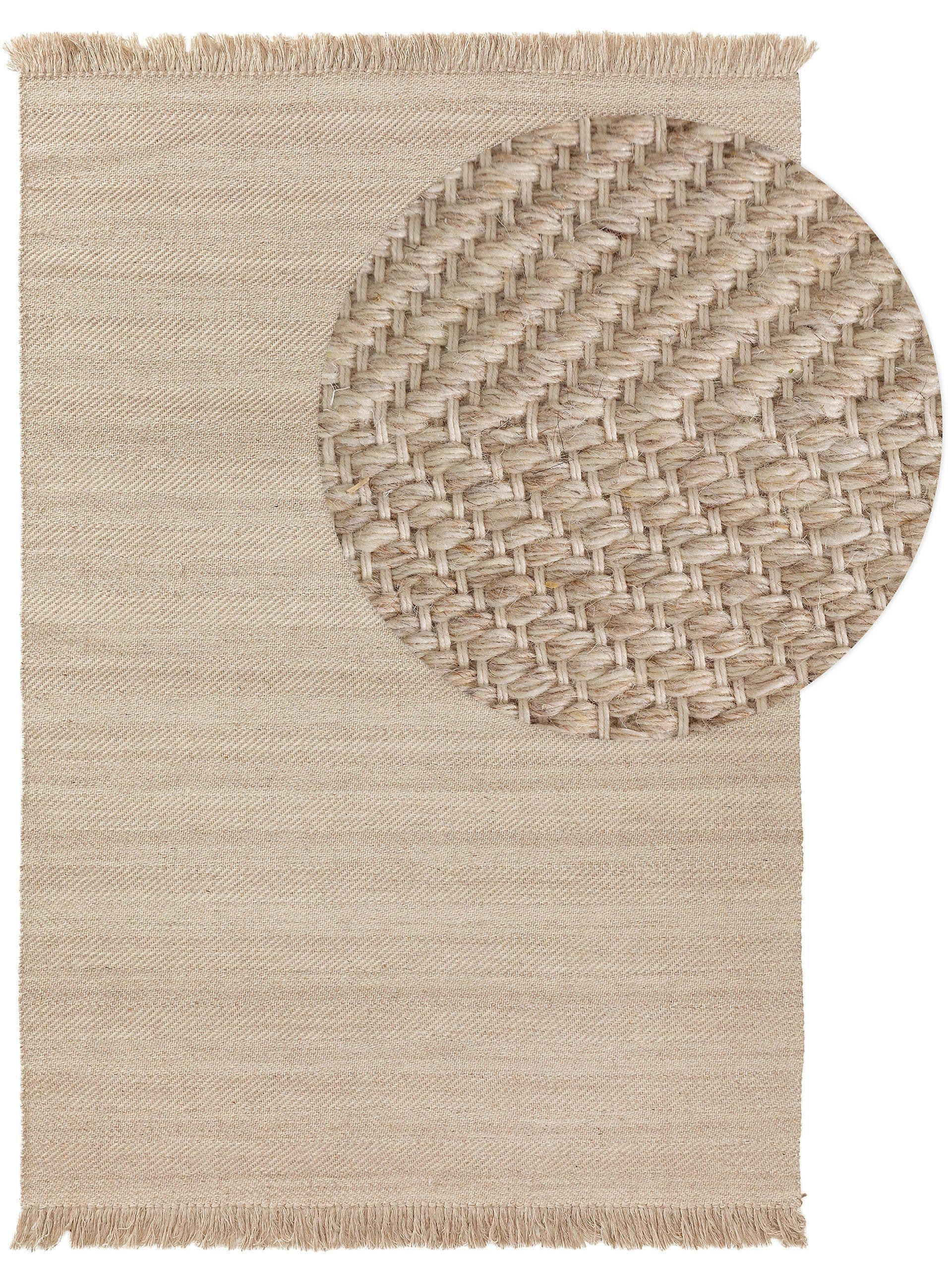 WOLLTEPPICH Lars Beige 200x300 cm - Beige, Textil (200/300cm) - benuta Pure