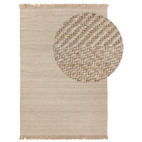 WOLLTEPPICH Lars Beige 200x300 cm - Beige, Textil (200/300cm) - benuta Pure