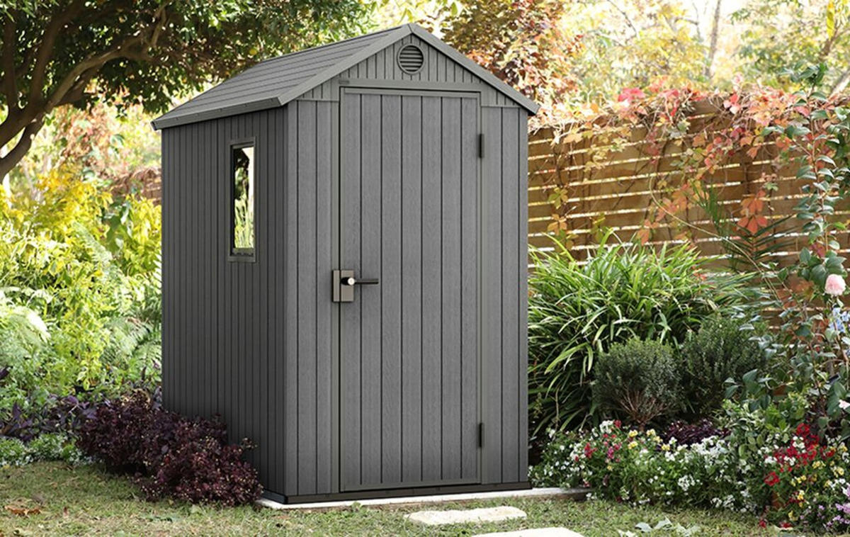 GARTENHAUS Darwin - Grau, Kunststoff (184.5/205/125.8cm) - Keter