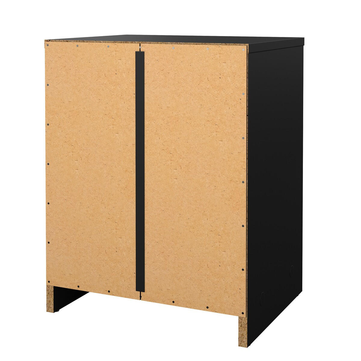 50. NACHTTISCH mit 1 Schublade und 1 Fach lise 37,9/30,1/48,4 cm - Schwarz, Holzwerkstoff (30.1/48.4/37.9cm) - Calicosy