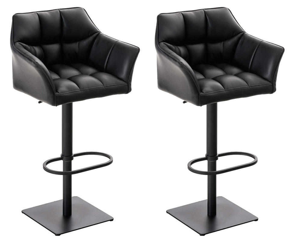 Deluke Barhocker Schwarz 64x88x45 cm
