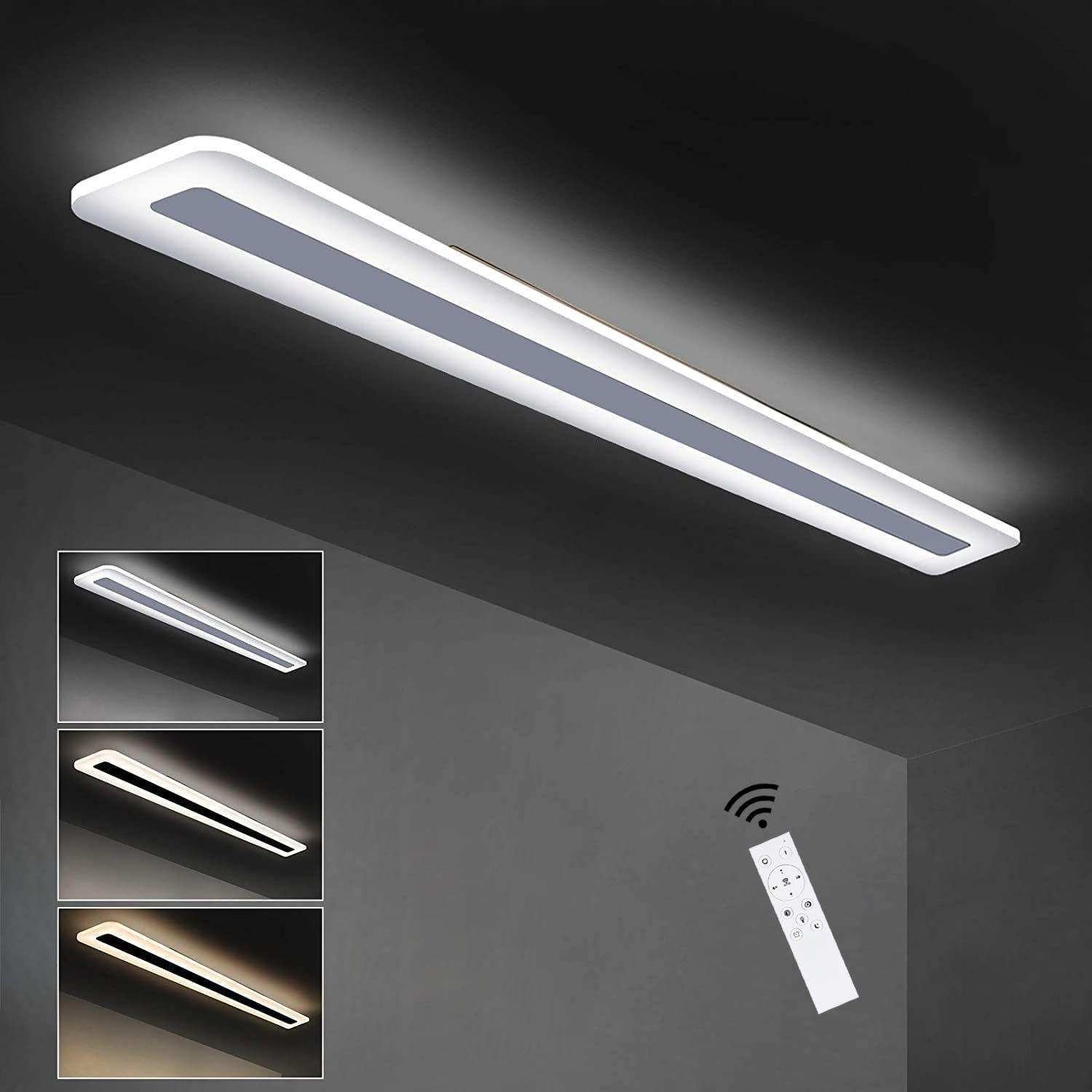 LED-DECKENLEUCHTE Jojo 100/15/5 cm - Weiß, Kunststoff (100/15/5cm) - Nettlife
