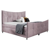 BOXBETT Bergamo Lux - H3 - Violett, Holz (180/200cm) - MIRJAN24