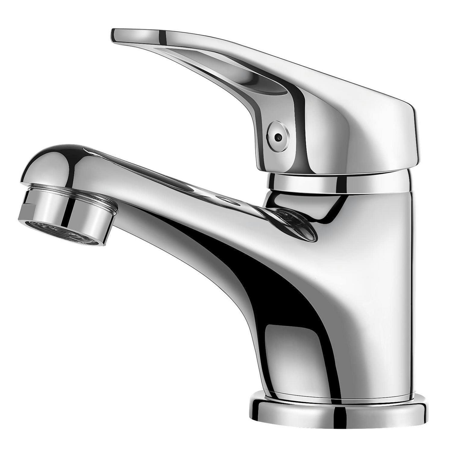WASCHTISCHARMATUR Cobbe Chrom Wassersparend - Silberfarben, Metall (1/2/1cm)