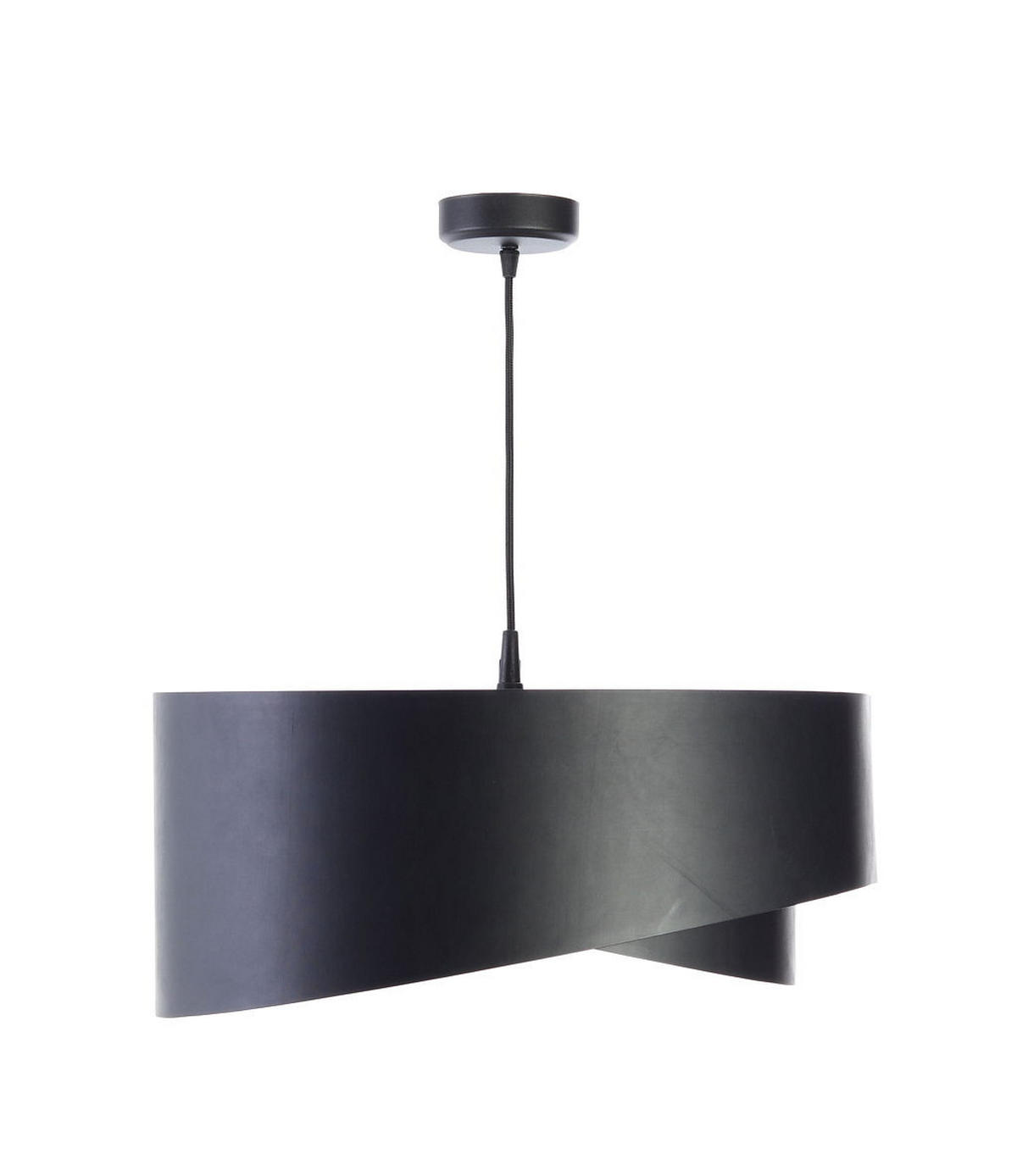 HÄNGELEUCHTE Schwarz 50/23 cm - Schwarz, Kunststoff (50/1/23cm) - ONZENO