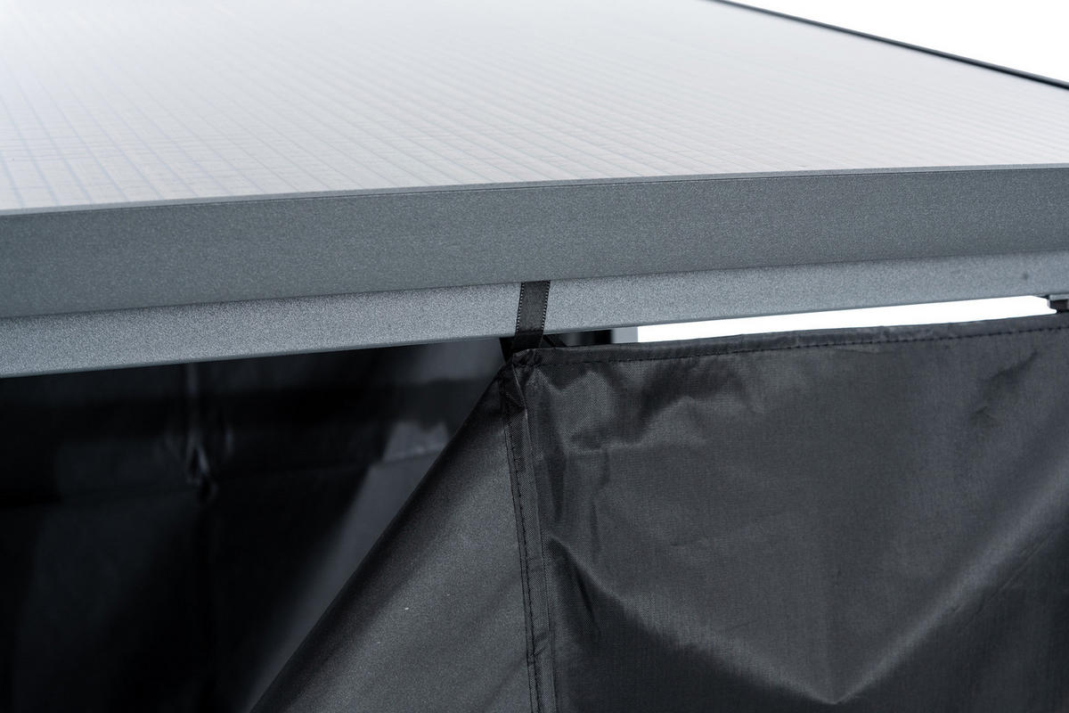 KAMINHOLZREGAL 130/70/185 cm Metall anthrazit - Anthrazit/Schwarz, Metall (130/185/70cm) - CLP