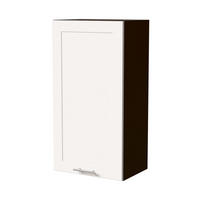 HÄNGESCHRANK Oslo W4/50 Lava / Weiß Matt 50 / 32,5 / 96cm - Dunkelgrau/Weiß, Holz/Holzwerkstoff (50/96/32.5cm) - Feldmann-Wohnen