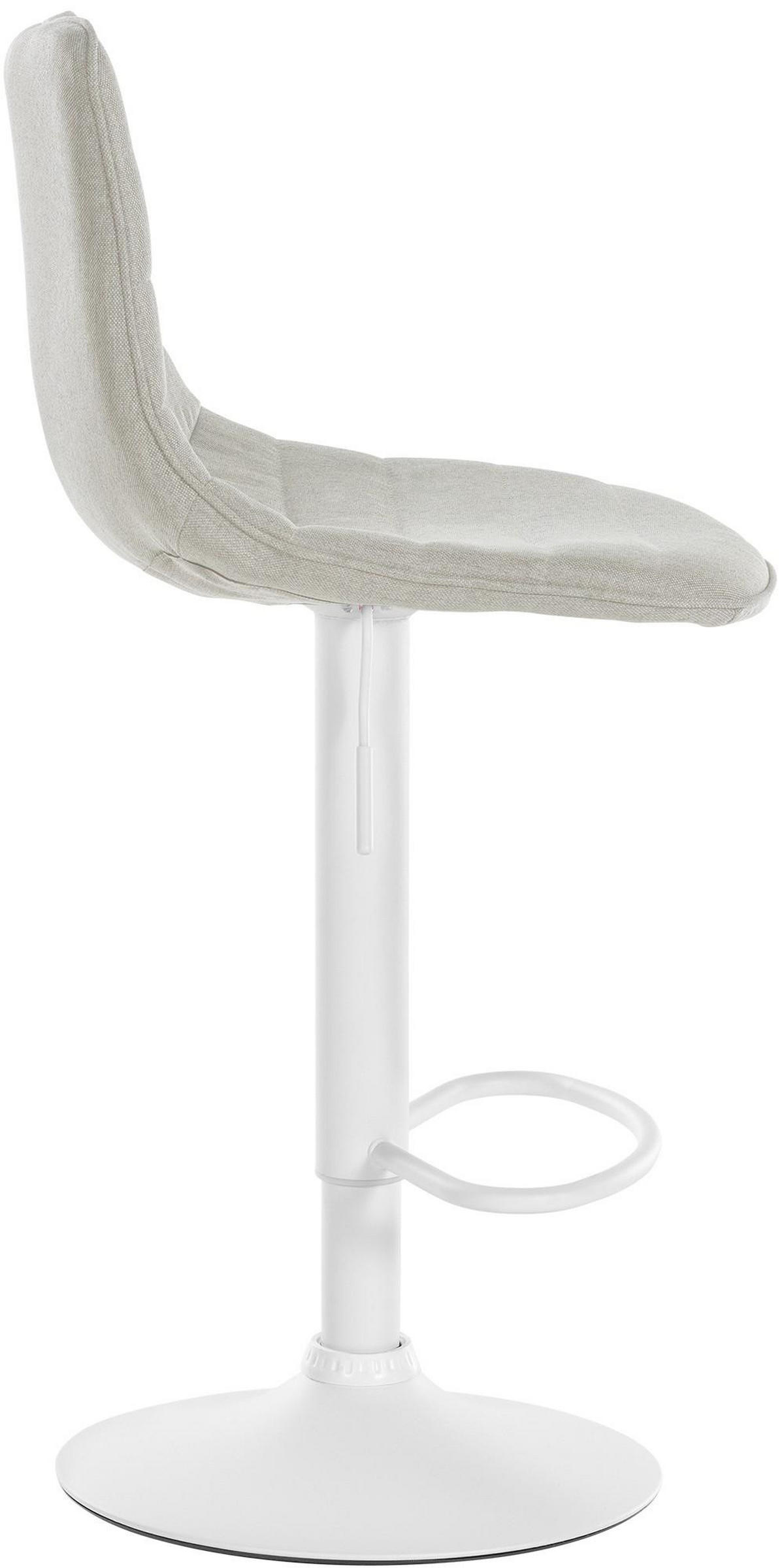 BARHOCKER 2er Set Stoff creme - Creme, Textil/Metall (45/89/46cm) - CLP