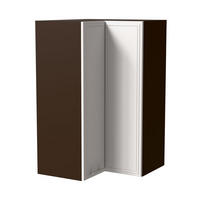 ECKHÄNGESCHRANK Salo W14/60 Lava / Weiß Matt 60 / 60 / 96cm - Dunkelgrau/Weiß, Holz/Holzwerkstoff (60/96/60cm) - Feldmann-Wohnen