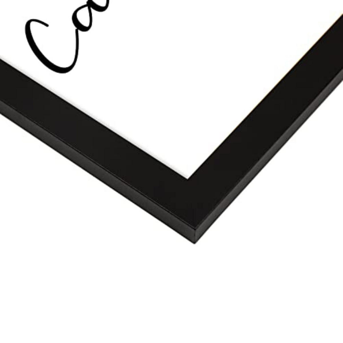 POSTER Set mit 4 Tanzen TypografieStil A3 Schwarzer Rahmen - Schwarz, Papier (29.7/3cm) - Nacnic