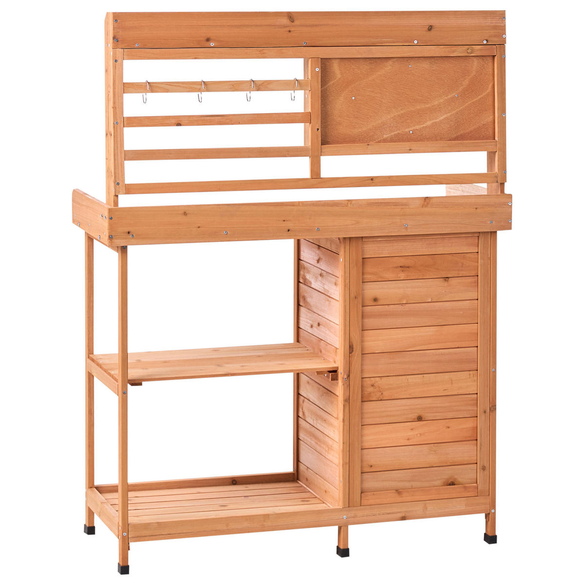PFLANZTISCH 113/149 cm Tannenholz Hellbraun Meldola - Hellbraun/Braun, Holz - Beliani