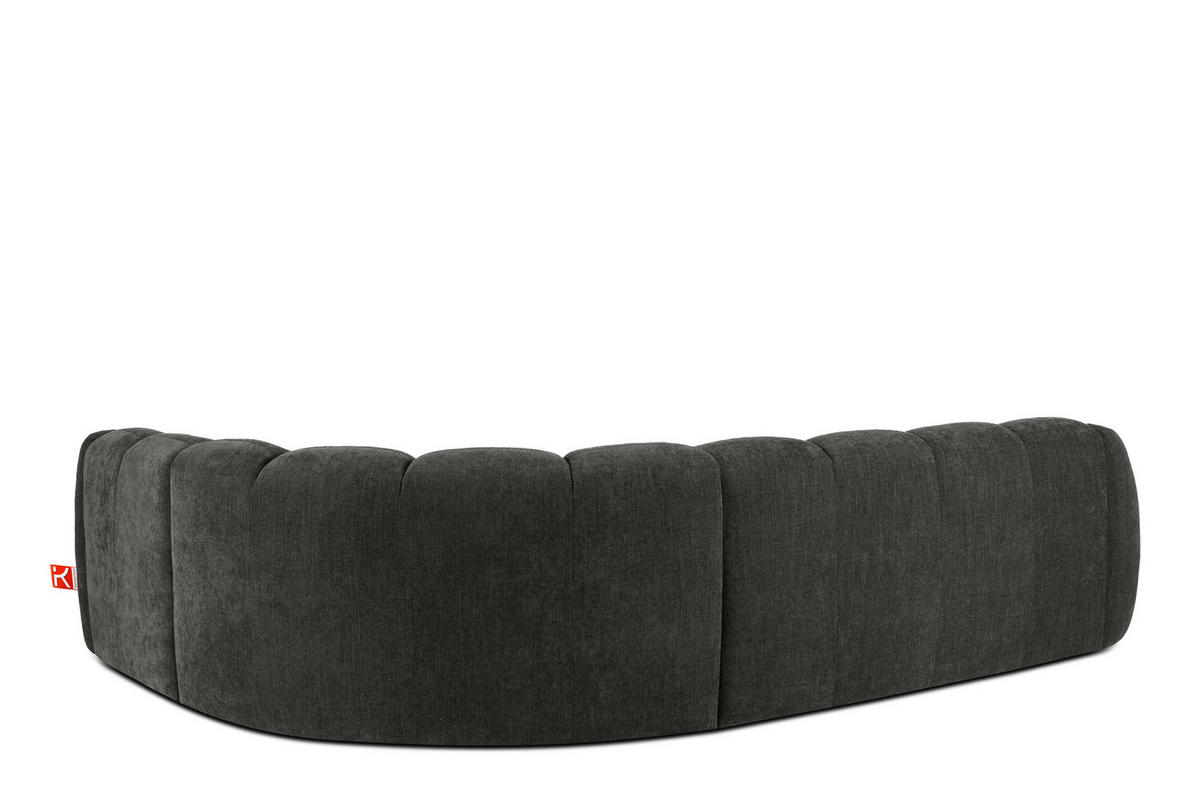 ECKSOFA RECHTS FLAVA, Graphitfarben - Graphitfarben, Holz/Holzwerkstoff (310/230cm) - KONSIMO®