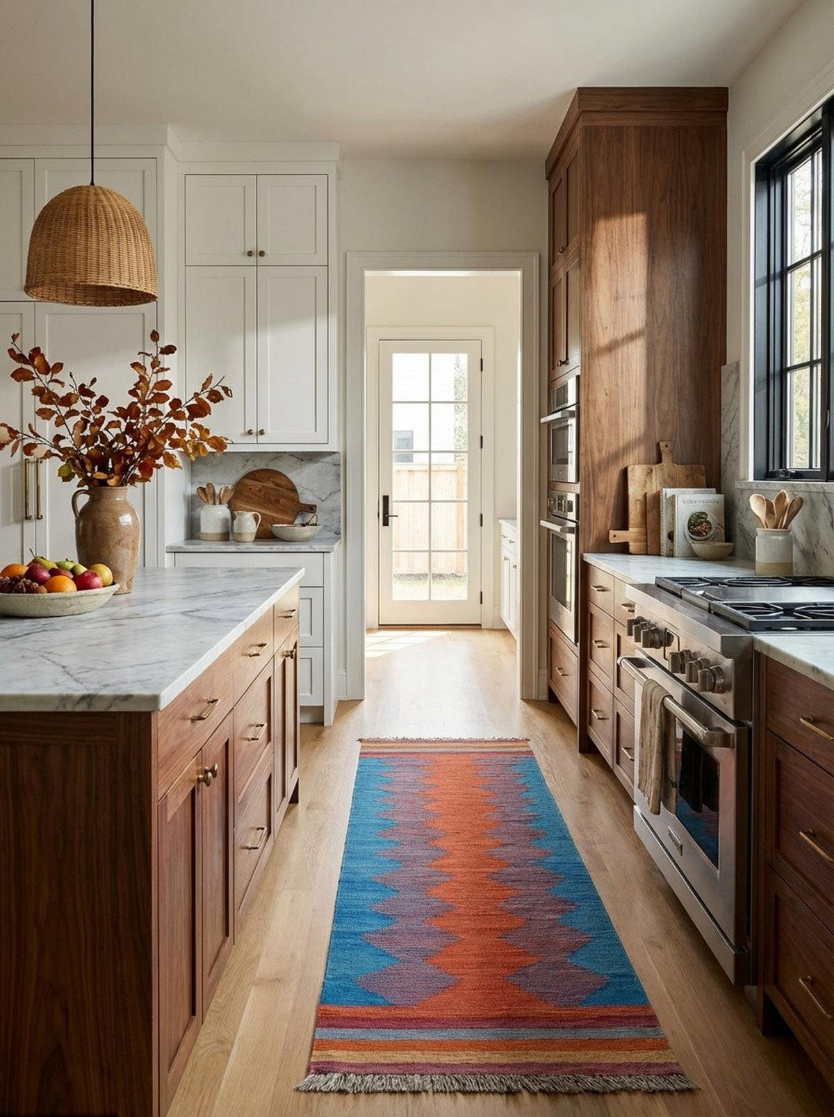 HANDWEBTEPPICH Kelim Gashgai Mehrfarbig 198/60 cm Schurwolle - Multicolor, Textil (60/198cm) - Looma