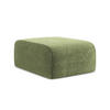 POUF Chenille Stoff Grün - Schwarz/Grün, Holzwerkstoff/Kunststoff (72/42/94cm) - Makamii