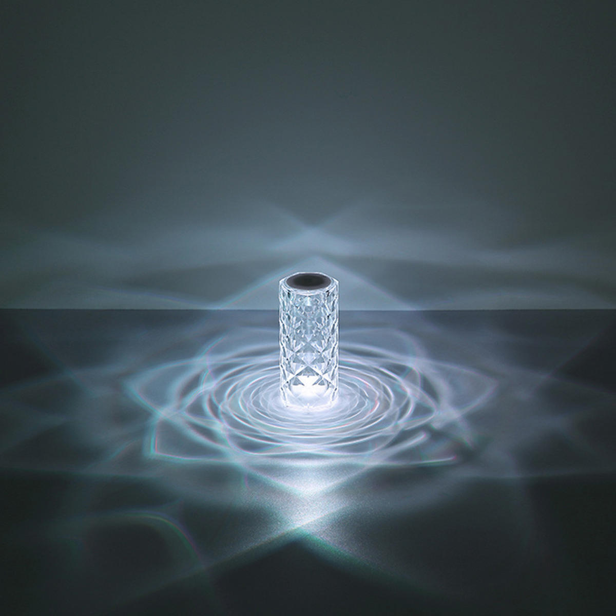 LED TISCHLEUCHTE GIXI Klar 2er Set - Klar, Metall (7.3/7.3/15.8cm) - Globo Lighting