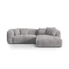 ECKSOFA modular rechts Martina aus Cord hellgrau 2 Sitzplätze - Hellgrau, Textil (176/283cm) - Micadoni