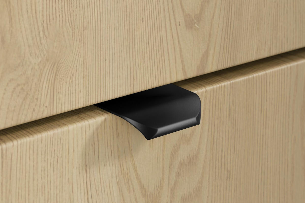 WASCHBECKENUNTERSCHRANK Cremona 2 Schublade Eiche - 80 x 46 x 54 cm - Eichefarben, Holz (80/54/46cm) - Badplaats