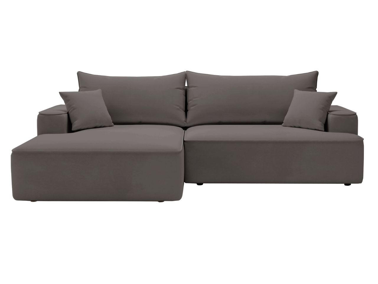 ECKSOFA California Dunkelgrau Links - Dunkelgrau, Holz/Textil (165/270cm) - Graingold