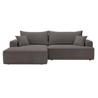 ECKSOFA California Dunkelgrau Links - Dunkelgrau, Holz/Textil (165/270cm) - Graingold