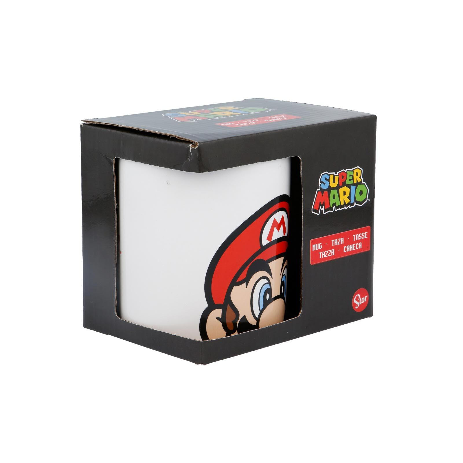 KINDERBECHER MARIO HEAD Super Mario weiß 325 ml - Weiß, Keramik (0.325L)