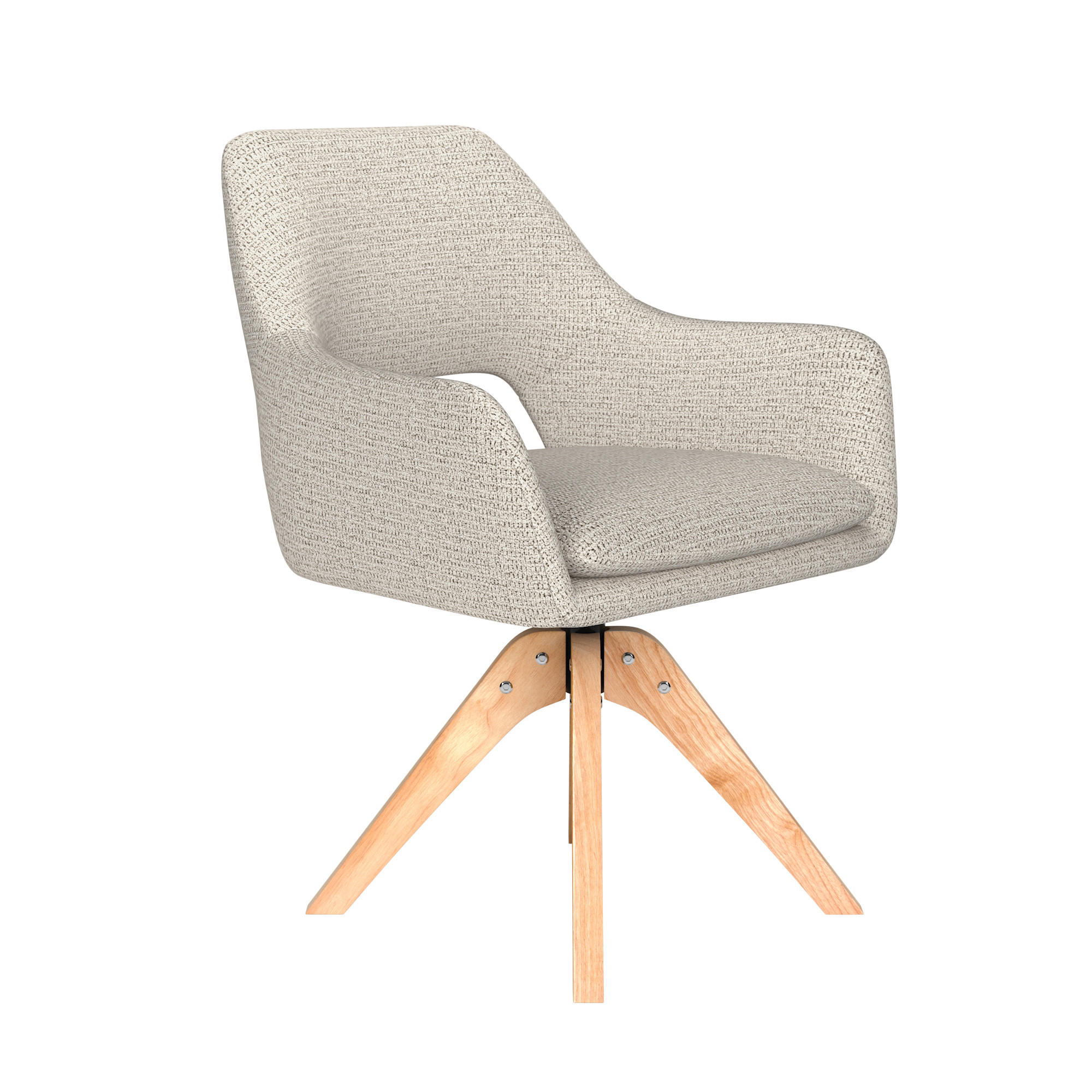 ESSZIMMERSTUHL Mos - Beige - 59/59/85 cm - Beige, Textil (59/85/59cm)