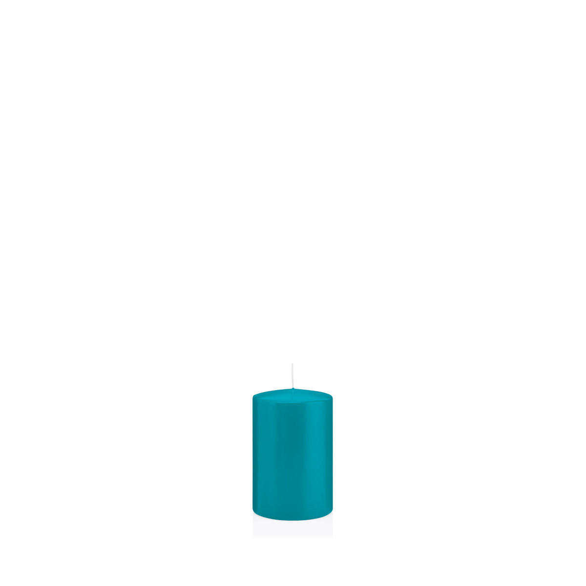 STUMPENKERZEN Azurblau Ø 38 x 60 mm, 24 Stück - Hellblau, Paraffin (4/6cm) - Wiedemann Kerzen