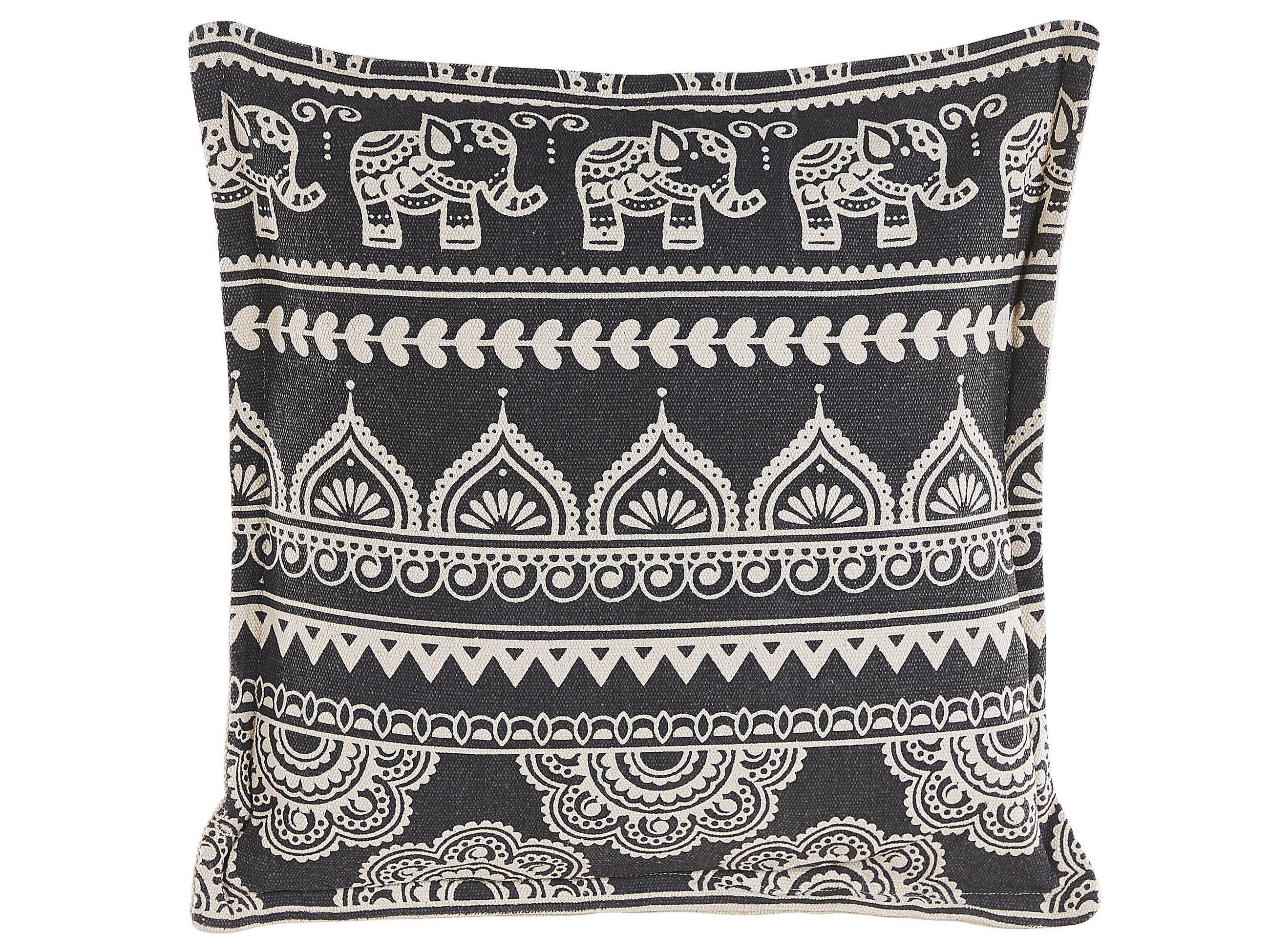 DEKOKISSEN 2er-Set Creme 45/45 cm Atabagi - Creme, Naturmaterialien/Textil (45/45cm) - Beliani
