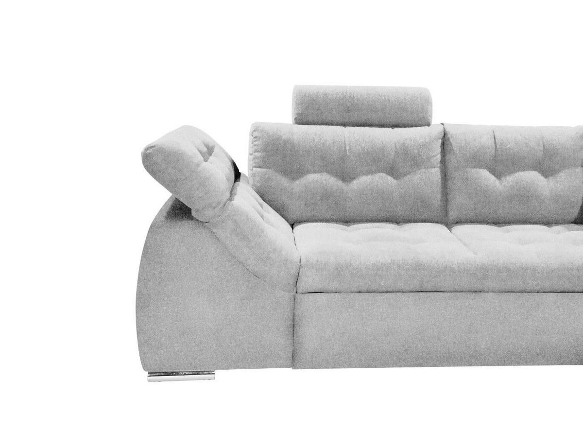 ECKSOFA mit Schlaffunktion und Bettkasten - Chromfarben/Anthrazit, Holzwerkstoff/Kunststoff (193/283cm) - ed exciting design
