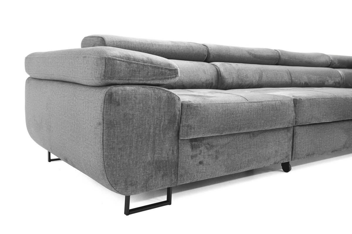 ECKSOFA WILD MAXI Rechts Grau - Grau, Holz (203/350cm) - Muffo