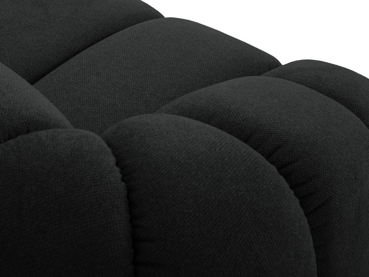 SOFA Diana aus Strukturierter Samt anthrazit 3 Sitzplätze - Anthrazit, Textil (114/72/234cm) - Micadoni